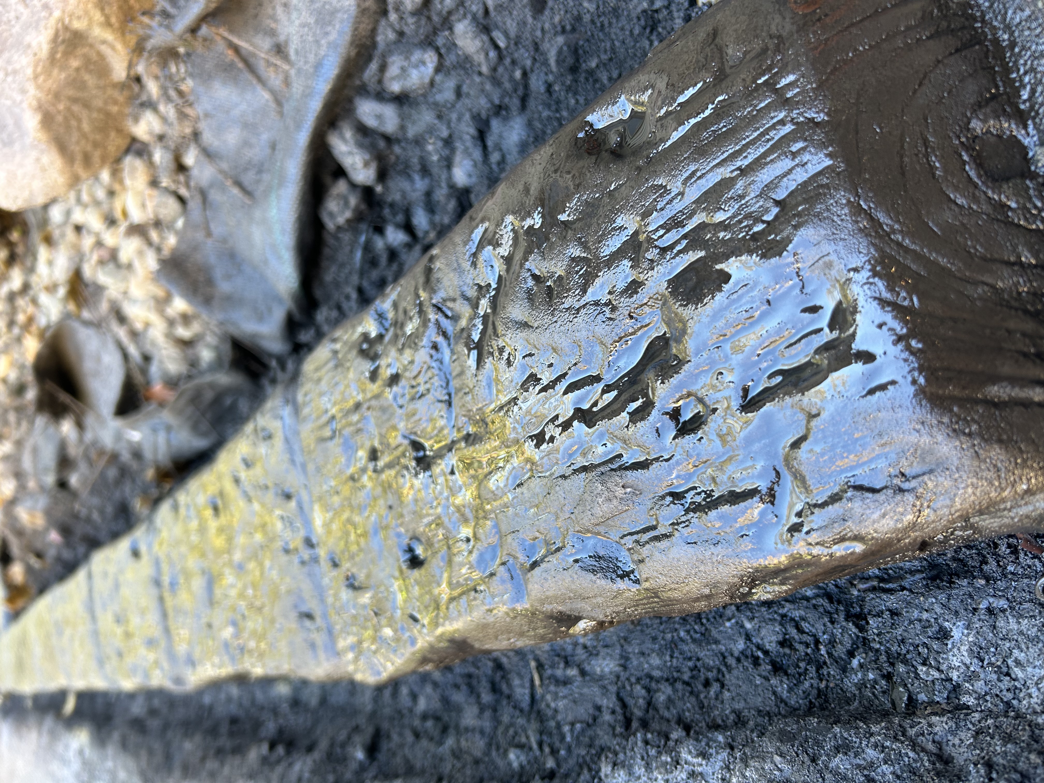 Fresh sealed decorative curbing